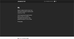 Desktop Screenshot of johanndutoit.net